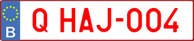 Trailer License Plate